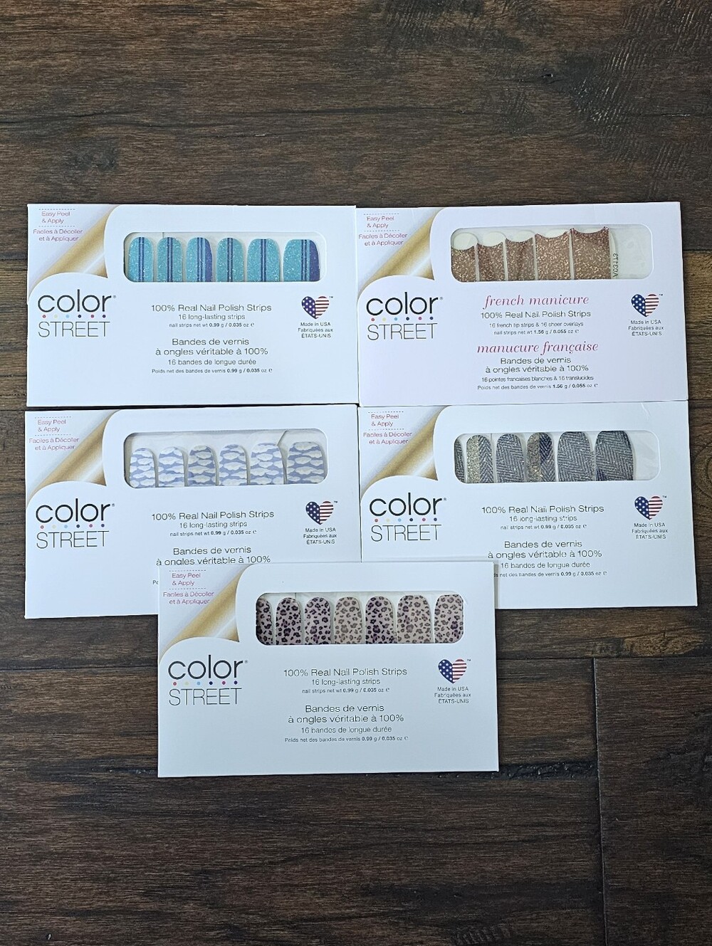 Color Street Nail Strips Various Colors NWT